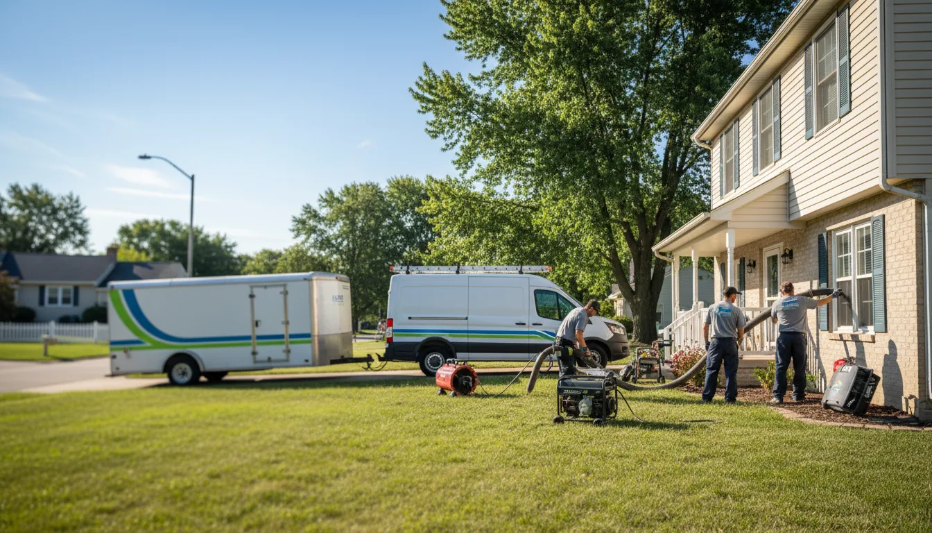 Flooded Basement Restoration And Cleanup With Repair in New Albin, IA near me